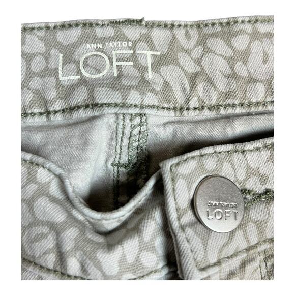 Ann Taylor LOFT Animal Print Modern Skinny Ankle Jeans Zipper 29 8 - Picture 4 of 8